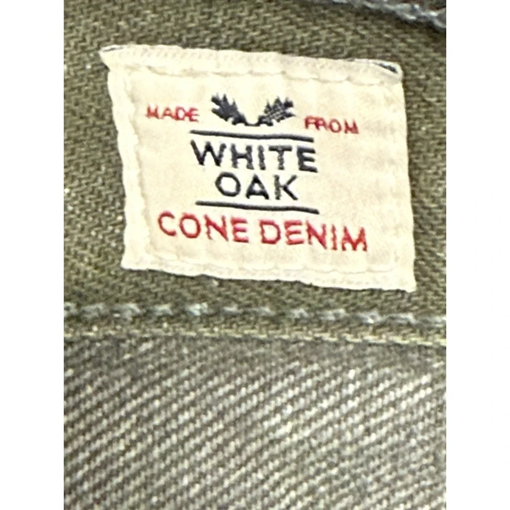 Levi's 501 White Oak Cone Green‎ Denim Minimally Distressed Jeans